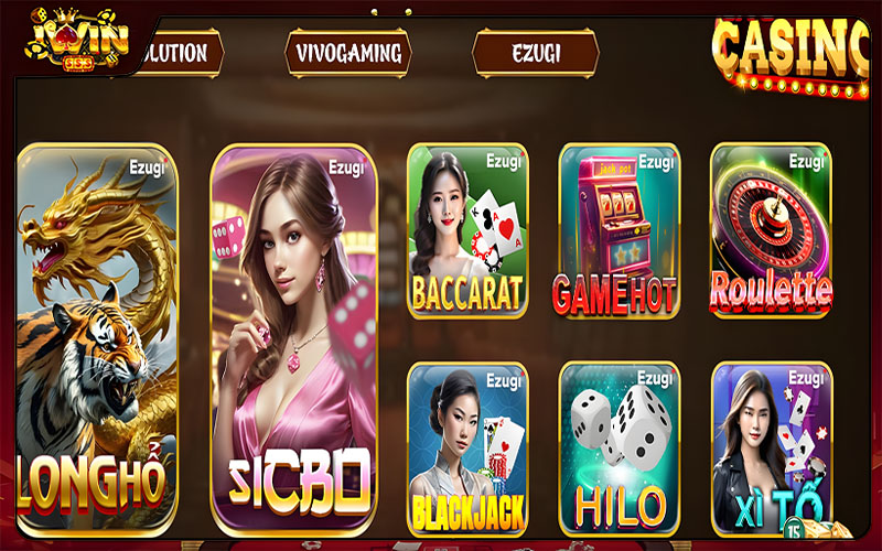 Những tựa game phải trải nghiệm tại Casino iWin